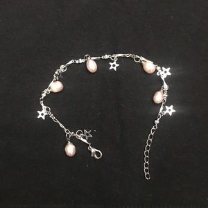 Pearl sterling silver bracelet